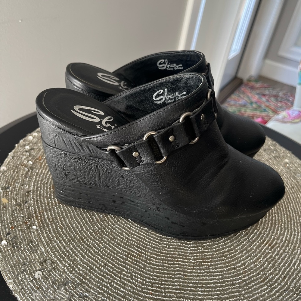 Sbicca Wedge Mule vintage style